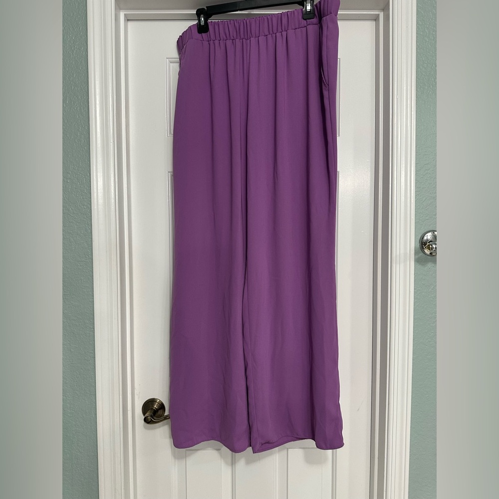 BOLD elements  Purple Flowy Pants
